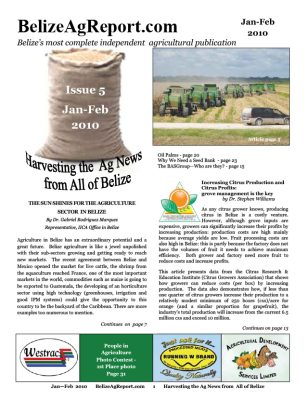 Belize Ag Report | Issue 05 - Jan 2010